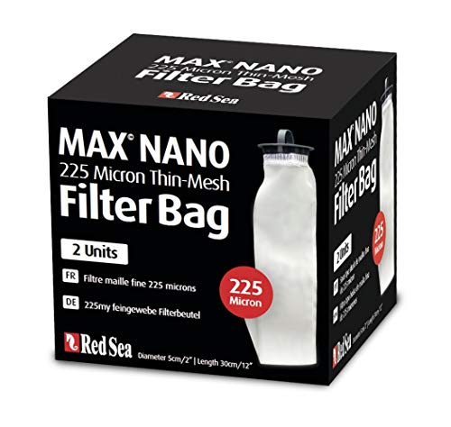 Red Sea Max Nano Ersatz 225 Mikron Dünn-Mesh Filterbeutel, 2er Pack (730773405800)