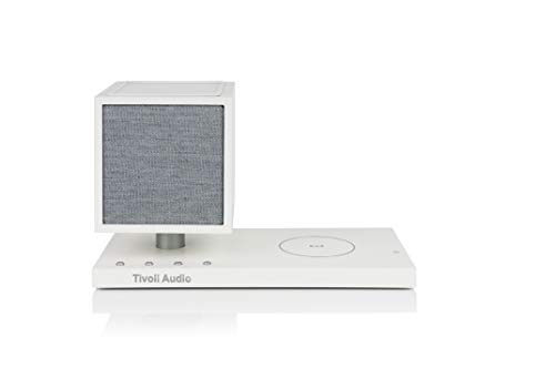 Tivoli Audio 'Revive' - Bluetooth-Lautsprecher mit kabellosem Ladegerät und Lampe (Weiß/Grau)