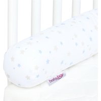 babybay Nestchenschlange Piqué passend für alle Modelle, weiß Sternemix sand/azurblau