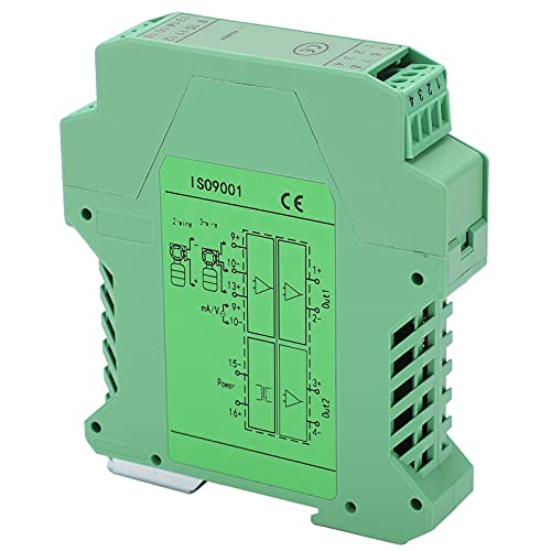 Signalverteiler, 0-5V bis 0-5V DC Signalisolator 1 IN 2 OUT DC24V Stromversorgung für 2- oder 3-Leiter-Transmitter