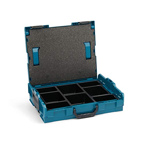 L-BOXX von Bosch Sortimo | L Boxx 102 mit Einsatz 8-fach | Sortimentskasten grün stapelbar