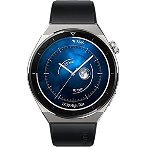 HUAWEI Watch GT 3 Pro 46 mm Smartwatch, für Herren, Aktiv, schwarz, kontinuierliche Gesundheitsüberwachung, GPS, bis zu 14 Tage Akkulaufzeit, kabelloses Laden, 100 + Sportmodi, iOS/Android
