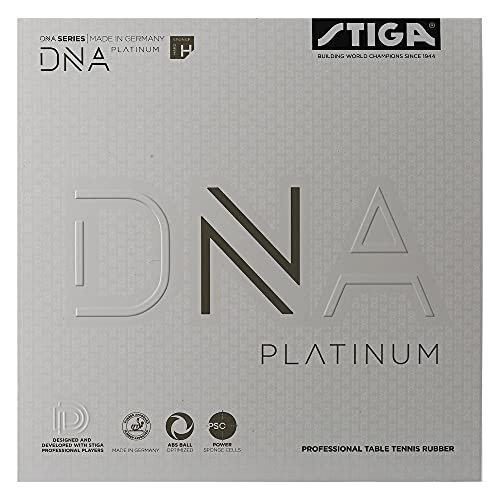 Stiga Unisex-Adult DNA Platinum H Tischtennisbelag, Rot, 2.3