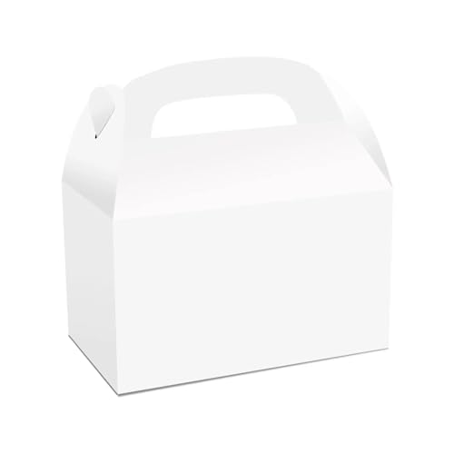 Tragbare Geschenkbox for Hochzeit, Geburtstag, Willkommensparty, Geschenkverpackung, kreative Lunchbox, Süßigkeiten (Color : White, Size : 10PCS_16X9.5X9.5CM)