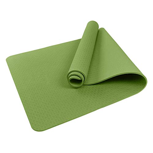 Yoga-Matte Matten Yoga 6Mm 8Mm Yoga-Matte Solid Color Fitness Floor Training Pads Mit Gurt-Yoga-Matte Weich