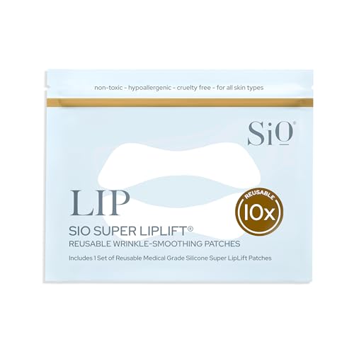 SiO Beauty Super Liplift | Smile & Lip Anti-Falten-Patches für 2 Wochen | Glättende Silikon-Patches für Lippen & Lächeln Falten und feine Linien | 2 Stück