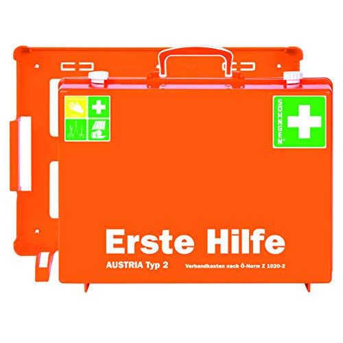Söhngen Erste Hilfe-Koffer Mt-cd orange Füllung Österreich-Norm