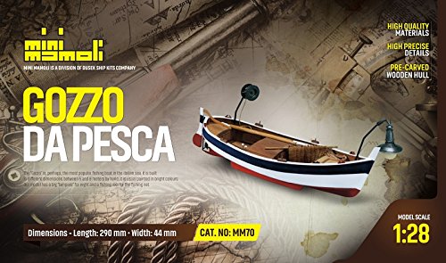 MINI MAMOLI - Modello kit Barca GOZZO DA Pesca Serie Scala 1:28 - DUS_MM70