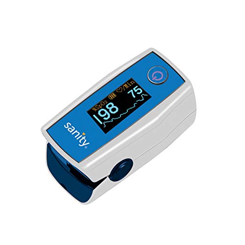 Pulsoximeter Duo Control Sanity Fingerpulsoximeter für die Messung des Puls SpO2 Schnell und Einfach