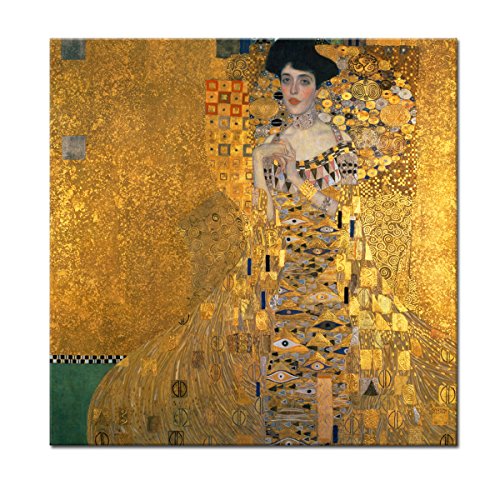 WANDKINGS Leinwandbild Bildnis der Adele Bloch-Bauer von Gustav Klimt / 40 x 40 cm/auf Keilrahmen