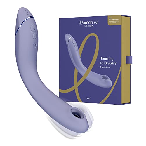 Womanizer OG G-Punkt-Vibrator - Pleasure Air G-Punkt Stimulator für sie - G-Punkt- und Klitoris-Vibrator - wasserdichter Klitoris-Sauger mit Vibrationen für Frauen und Paare - Lilac