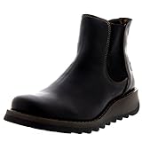 FLY London Damen Salv Chelsea Boots, Schwarz Black 000, 36 EU