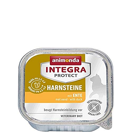 animonda Integra Protect Harnsteine, Spezial-Katzenfutter, Nassfutter zur Vorbeugung eines Harnweginfekts, mit Ente , 16 x 100 g