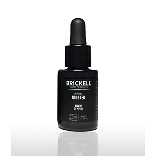 Brickell Men's Products protein peptide booster für männer, natur- und bio-protein peptide booster für face to firm und wiederherstellen haut