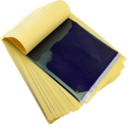 50 x Tattoo Thermische Carbon Schablone Transfer Paper Transparentpapier Kit Art Supply …