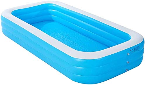 XANAYXWJ Dickes rechteckiges PVC-Schwimmbad: eine geräumige aufblasbare Oase für die ganze Familie (in verschiedenen Größen erhältlich)