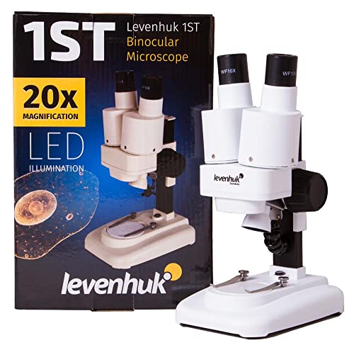 Levenhuk 1ST Kids Stereo-Mikroskop zur Beobachtung Der Struktur von Steinen, Münzen und Anderen Objekten