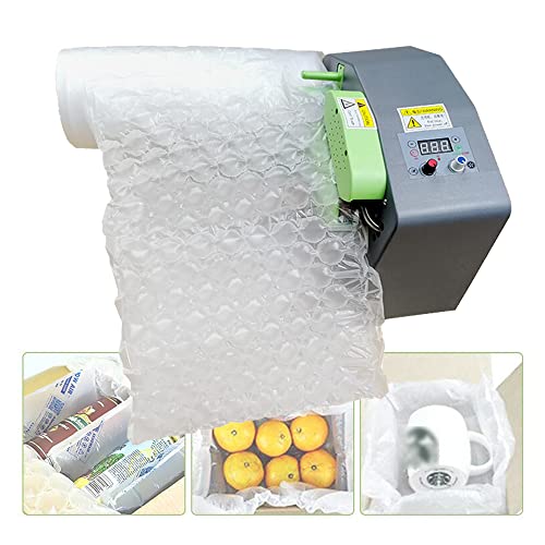 Air Cushion Machine, 12 M/Min Speed Air Pillow Machine, 200W Air Bubble Wrap Making Machine for Film Types in Various Widths, Speed/Air Volume/Temperature Adjustable
