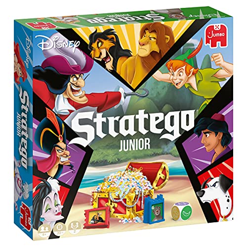 Jumbo Spiele Stratego Junior Disney – Der Spieleklassiker als Familienspiel mit den beliebtesten Disney-Charakteren – Spiel ab 4 Jahren für Kinder