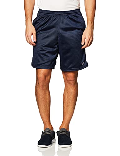Champion Lange Netz-Shorts für Herren mit Taschen - Blau - X-Groß