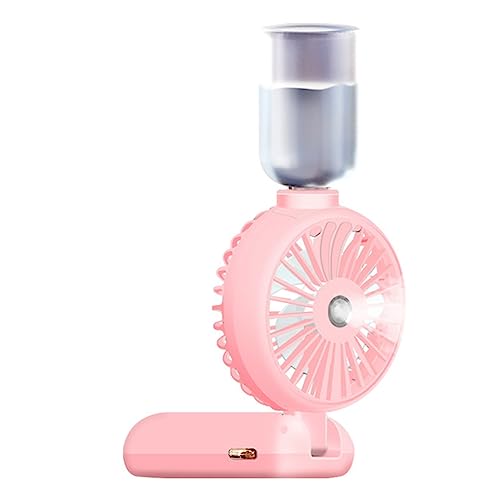 Luejnbogty Nebelventilator, tragbar, 5000 mAh, mit LCD-Display, USB, Mute, kabellos, Mini-Lüfter, wiederaufladbar, Spray Water Fan, C
