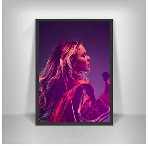 ZOEOPR Leinwand Poster Zara Larsson Poster Schwedische Musik Sänger Poster Wandkunst Bild Poster und Drucke Home Decoration 50 * 70Cm No Frame