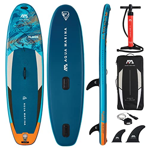 Aqua Marina Blade Windsurf Aufblasbares Stand Up Paddle Board Paket 2022, 320 cm Länge