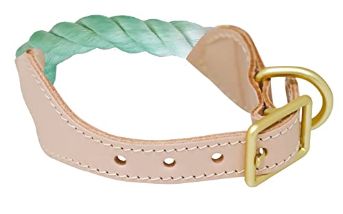 Croci Sorbetto Hundehalsband aus grünem Seil, klein, mittelgroß, verstellbar, strapazierfähig, Größe S / 24-30 cm