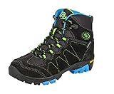 Brütting Bergen High Jungen Trekking- & Wanderstiefel, Anthrazit/ Blau/ Lemon, 29 EU