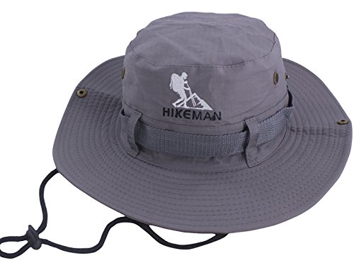 HIKEMAN Fischerhut und Safarikappe breite Krempe Boonie Hut Eimer Hüte mit Sonnenschutz für großen Kopf Männer und Frauen