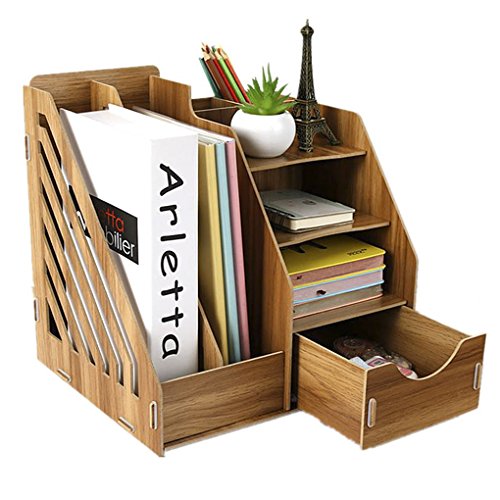 Schreibtischorganizer Holz DIY Tisch Organizer Aufbewahrungsregal Schreibtischbox Aufbewahrungsbox Ablagesystem für den Schreibtisch