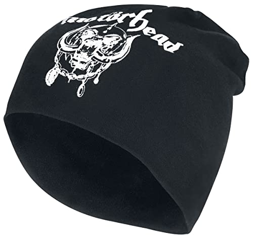 Motörhead England - Jersey Beanie Unisex Mütze schwarz 100% Baumwolle Band-Merch, Bands