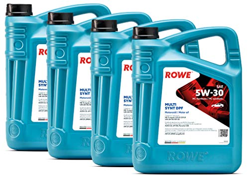 20 Liter (4x5L) ROWE HIGHTEC MULTI SYNT DPF SAE 5W-30 Motoröl Made in Germany
