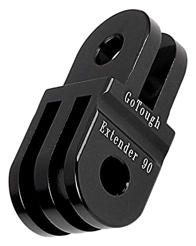 Fotodiox Pro GoTough Extender 90 Extension Arm Aluminium mit Kurve 90 °für GoPro Hero HD/1/2/3/3 +/4 20 mm schwarz Metall