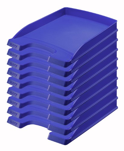 Leitz Plus Briefkorb, Flach, 10 Stück, blau, 52370035
