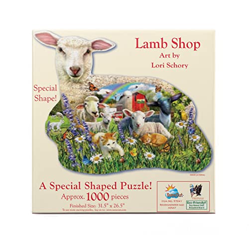 SUNSOUT INC Lamb Shop Puzzle, 1000 Teile, von Künstler: Lori Schory