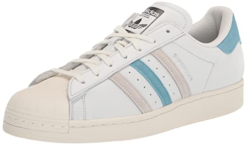 adidas Originals Herren Superstar Discontinued Sneaker, Cremeweiß/vorgelassenes Blau/Grau, 37 1/3 EU