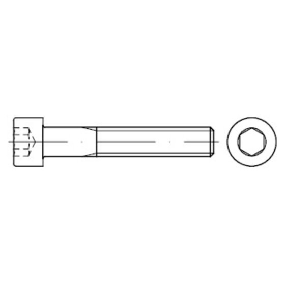 Zylinderschraube mit Innensechskant DIN 912 Stahl 8.8 galv.verz. M 6x150