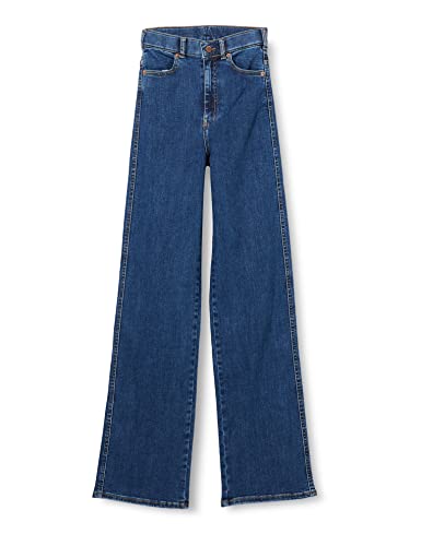 Dr. Denim Damen Moxy Straight Jeans, Pyke Plain Dark Blue, L/32
