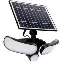 LED Solar Profi-Strahler IP44 mit Bewegungsmelder, Solarpanel abnehmbar, 10W, 3 Lichtmodi