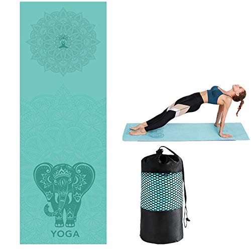 PLUS PO Yogatuch rutschfest Fitness Handtuch Fitness Mats Handtuch rutschfest Handtuch für Yoga Mat Rutschfestes Trainingsmattenhandtuch Mat Handtuch 5,-