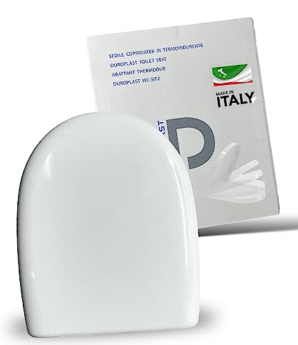Clearfee Duroplast Premium WC-Sitz | Toilettendeckel antibakteriell | Softclose Absenkautomatik Klodeckel | Weiß | Oval oder Rechteckig | Abnehmbar Toilettensitz (Oval)