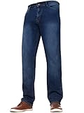 Enzo Herren geradem Bein Jeans, blau, 36 W / 32 L