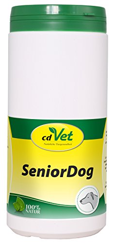 cdVet Naturprodukte SeniorDog 600 g - Hund - Ergänzungsfuttermittel - Defizite - Kräuter + Vitamine + Eisen - Lustlosigkeit - nach Krankheit + Operation - mangel an Agilität - bei älteren Tieren -