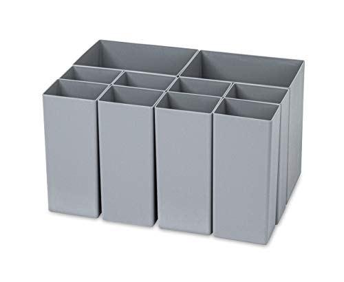 aidB NextGen Einsatzkasten Set 2+8 Kästen, 400 x 300 x 220 mm, ideal als Einsatz für Schubladen und NextGen Euroboxen