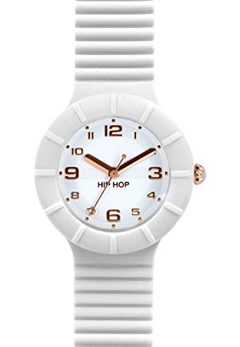 HIP HOP Damen Analog Quarz Uhr mit Silikon Armband HWU0432