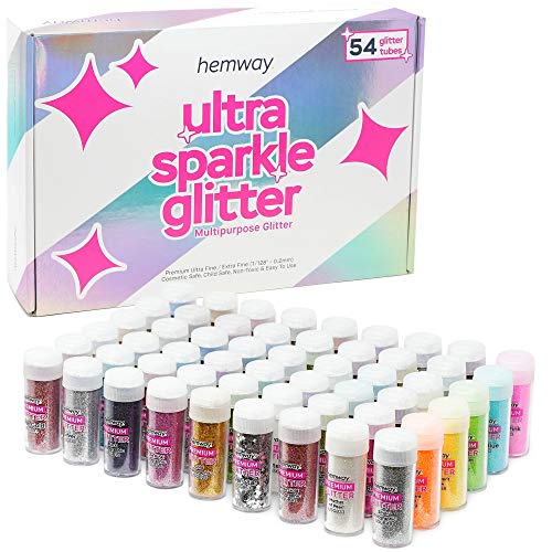 Hemway | 54 Glitzerröhrchen – Ultra Sparkle Glitter