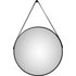 DSK Design LED-Lichtspiegel rund Silver Barbier Ø 50 cm Schwarz matt
