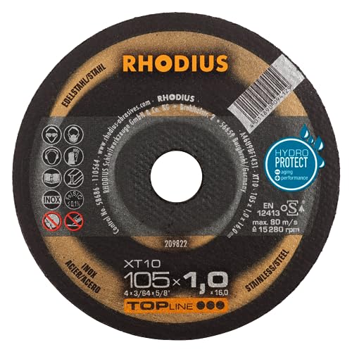 50x Rhodius Extradünne Trennscheibe XT10 105 x 1,0 x 16,00