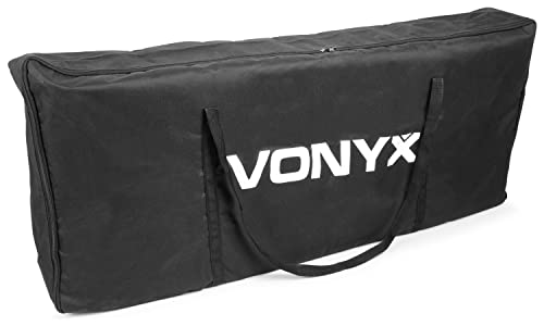 Vonyx Soft Case - Transporttasche, Schutztasche, Dj Equipment Zubehör, schützt vor Kratzern, robuste Reißverschlüsse, wasserabweisendes Obermaterial, Außentasche, 103 x 46 x 16 cm, schwarz